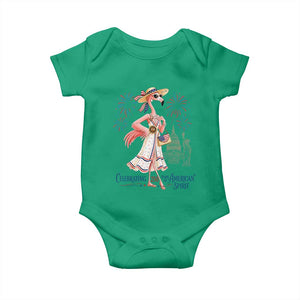 Celebrating 250 Years of American Spirit Flamingo Baby Onesie Cute Patriotic Tropical Bird Summer Landmarks Fireworks TS02 Irish Green Print Your Wear