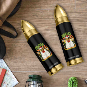 Retro Moo Chicken Wearing Sunglasses Graphic Bullet Tumbler Funny Groovy Farm Animal Pun Vintage Sunburst TS02 Print Your Wear