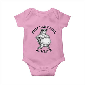 Funny Pregnant Girl Summer Turtle Baby Onesie Cute Stipple Maternity Bikini Sea Turtle Beach