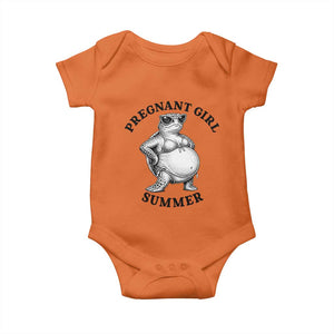 Funny Pregnant Girl Summer Turtle Baby Onesie Cute Stipple Maternity Bikini Sea Turtle Beach
