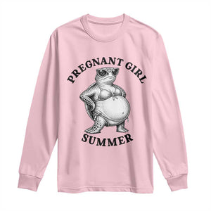 Funny Pregnant Girl Summer Turtle Long Sleeve Shirt Cute Stipple Maternity Bikini Sea Turtle Beach