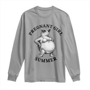 Funny Pregnant Girl Summer Turtle Long Sleeve Shirt Cute Stipple Maternity Bikini Sea Turtle Beach
