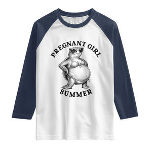 Funny Pregnant Girl Summer Turtle Raglan Shirt Cute Stipple Maternity Bikini Sea Turtle Beach