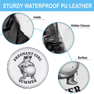 Funny Pregnant Girl Summer Turtle Spare Tire Cover Cute Stipple Maternity Bikini Sea Turtle Beach
