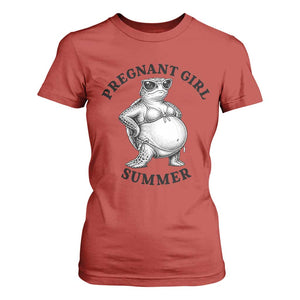 Funny Pregnant Girl Summer Turtle T Shirt For Women Cute Stipple Maternity Bikini Sea Turtle Beach