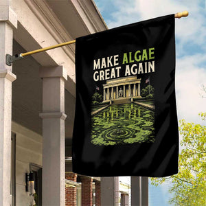 Make Algae Great Again Lincoln Memorial Reflecting Pool Graphic Garden Flag Funny Washington DC Viral Swamp Meme