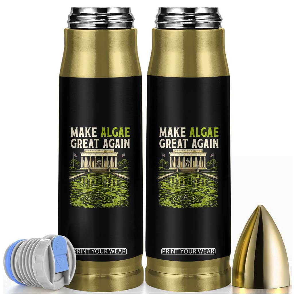 Make Algae Great Again Lincoln Memorial Reflecting Pool Graphic Bullet Tumbler Funny Washington DC Viral Swamp Meme