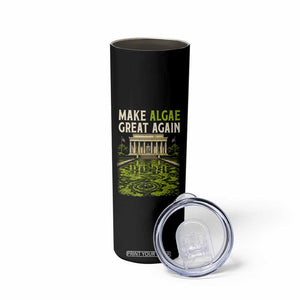 Make Algae Great Again Lincoln Memorial Reflecting Pool Graphic Skinny Tumbler Funny Washington DC Viral Swamp Meme