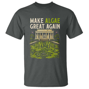 Make Algae Great Again Lincoln Memorial Reflecting Pool Graphic T Shirt Funny Washington DC Viral Swamp Meme