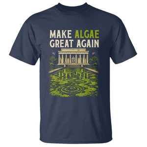 Make Algae Great Again Lincoln Memorial Reflecting Pool Graphic T Shirt Funny Washington DC Viral Swamp Meme
