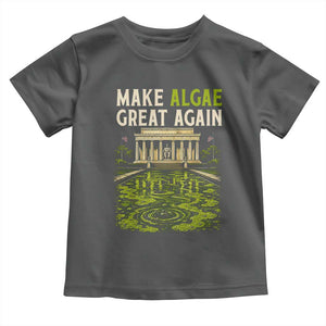 Make Algae Great Again Lincoln Memorial Reflecting Pool Graphic Toddler T Shirt Funny Washington DC Viral Swamp Meme