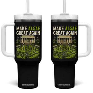 Make Algae Great Again Lincoln Memorial Reflecting Pool Graphic Tumbler With Handle Funny Washington DC Viral Swamp Meme