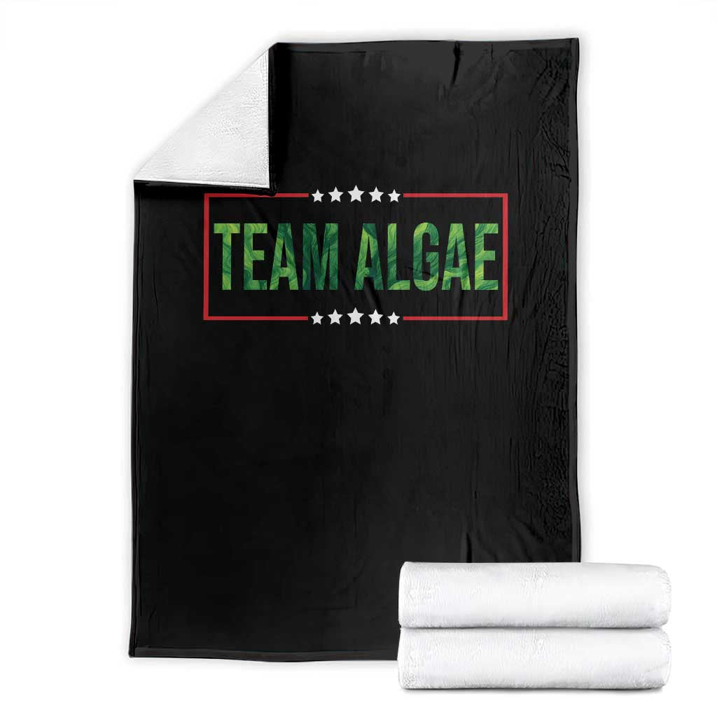 Team Algae Satire Throw Blanket Funny Lincoln Memorial Reflecting Pool Meme Parody