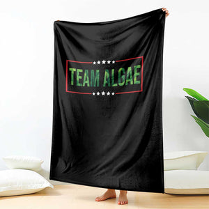 Team Algae Satire Throw Blanket Funny Lincoln Memorial Reflecting Pool Meme Parody