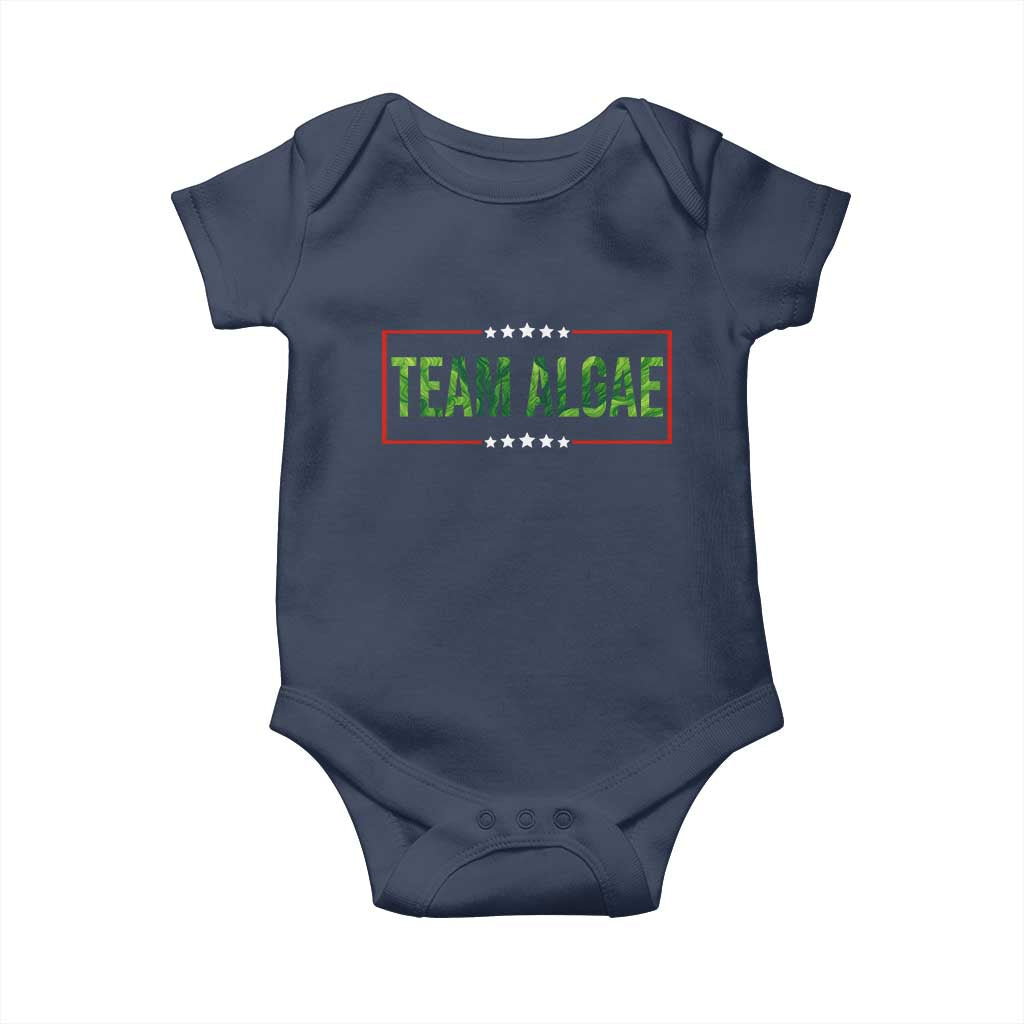 Team Algae Satire Baby Onesie Funny Lincoln Memorial Reflecting Pool Meme Parody