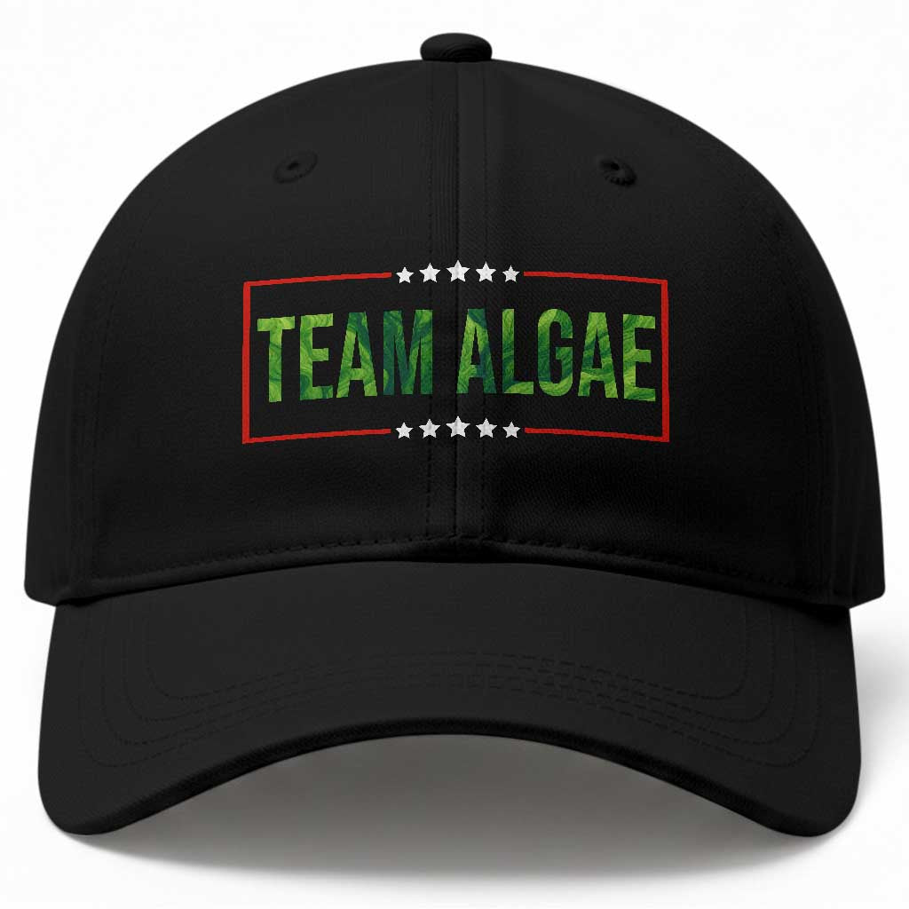 Team Algae Satire Baseball Cap Funny Lincoln Memorial Reflecting Pool Meme Parody