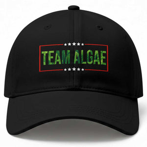 Team Algae Satire Baseball Cap Funny Lincoln Memorial Reflecting Pool Meme Parody