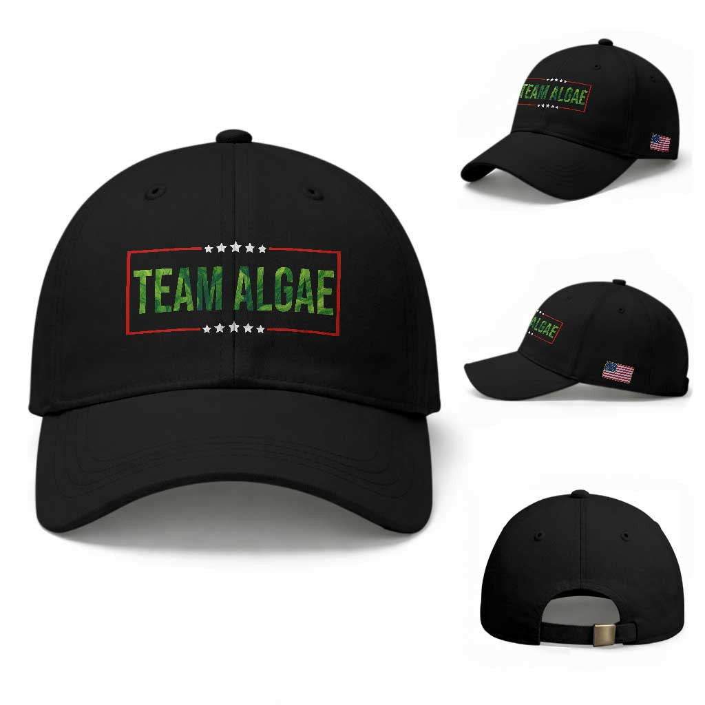 Team Algae Satire Baseball Cap Funny Lincoln Memorial Reflecting Pool Meme Parody