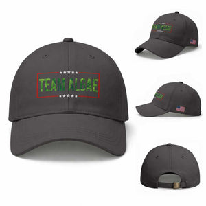 Team Algae Satire Baseball Cap Funny Lincoln Memorial Reflecting Pool Meme Parody