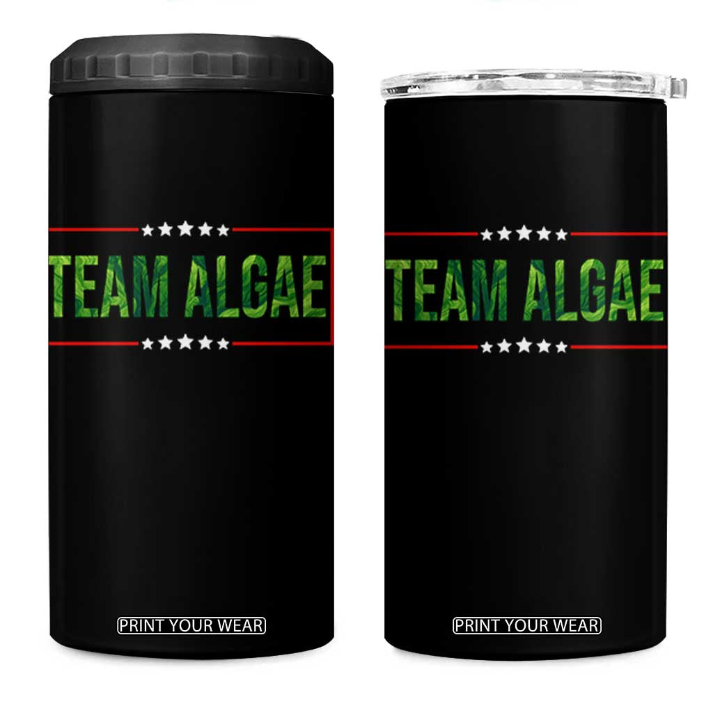 Team Algae Satire 4 in 1 Can Cooler Tumbler Funny Lincoln Memorial Reflecting Pool Meme Parody