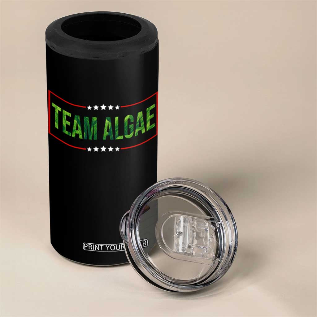 Team Algae Satire 4 in 1 Can Cooler Tumbler Funny Lincoln Memorial Reflecting Pool Meme Parody
