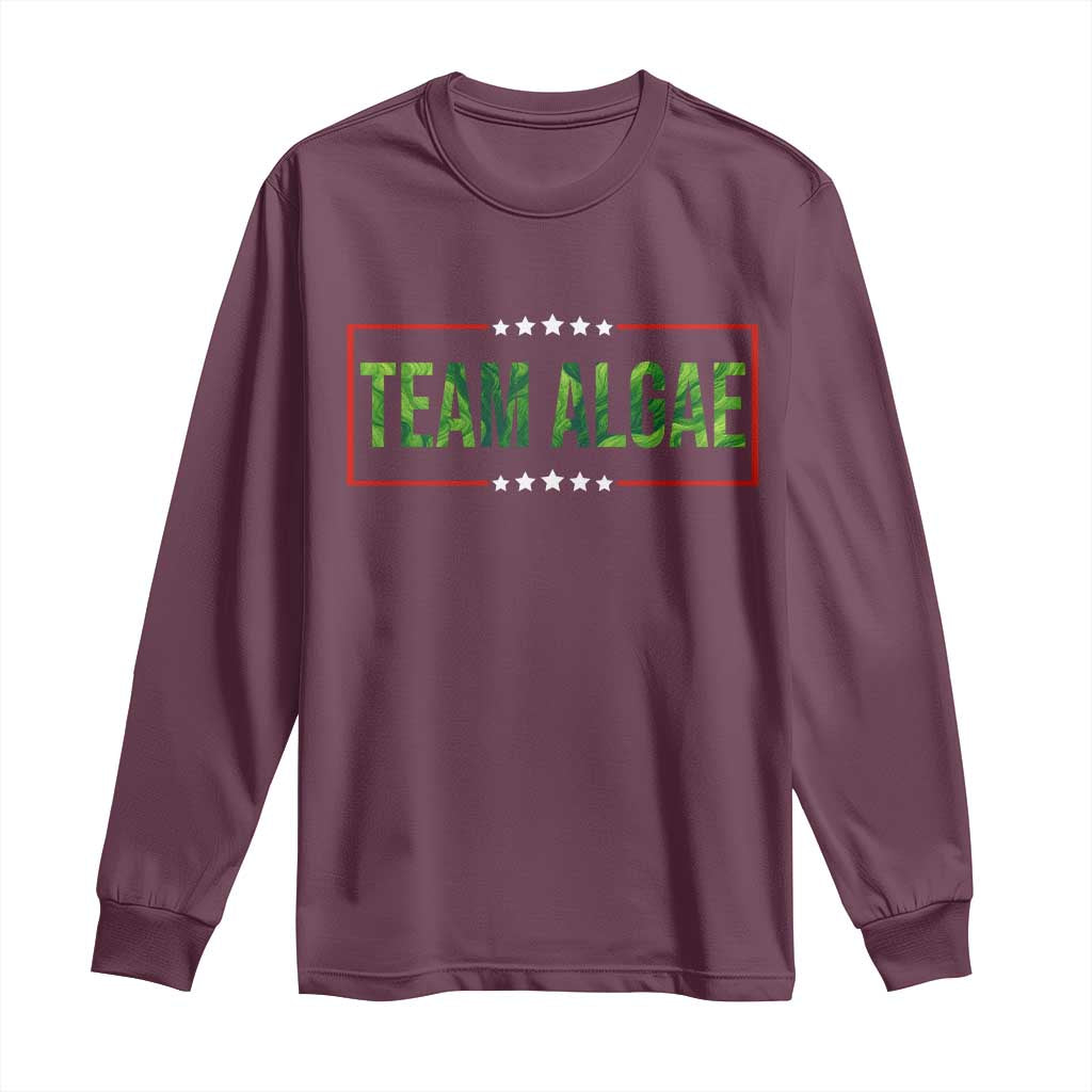 Team Algae Satire Long Sleeve Shirt Funny Lincoln Memorial Reflecting Pool Meme Parody
