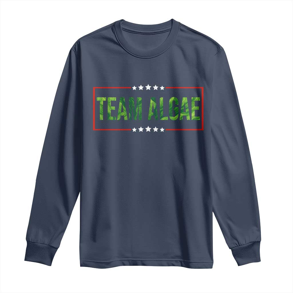 Team Algae Satire Long Sleeve Shirt Funny Lincoln Memorial Reflecting Pool Meme Parody
