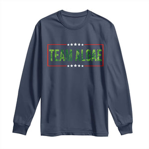 Team Algae Satire Long Sleeve Shirt Funny Lincoln Memorial Reflecting Pool Meme Parody