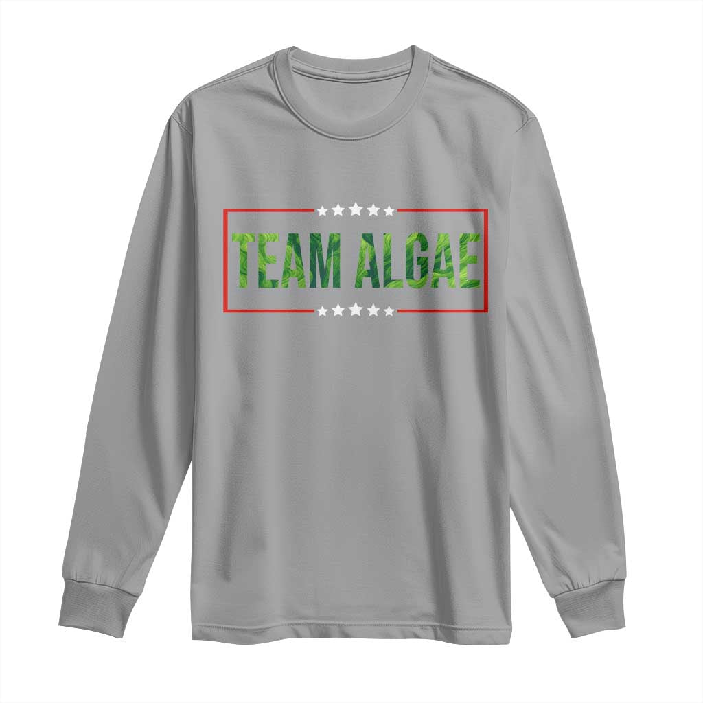 Team Algae Satire Long Sleeve Shirt Funny Lincoln Memorial Reflecting Pool Meme Parody