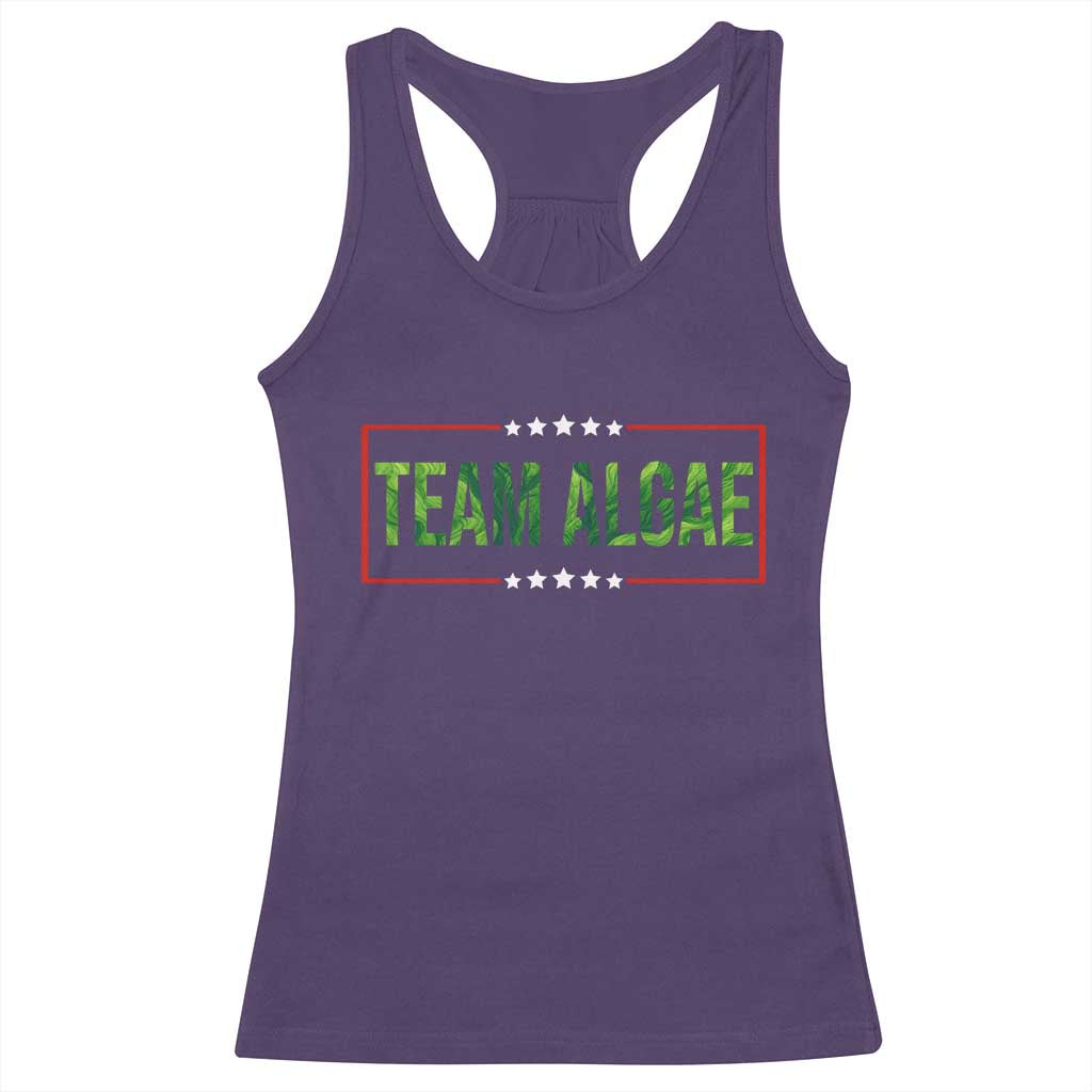 Team Algae Satire Racerback Tank Top Funny Lincoln Memorial Reflecting Pool Meme Parody