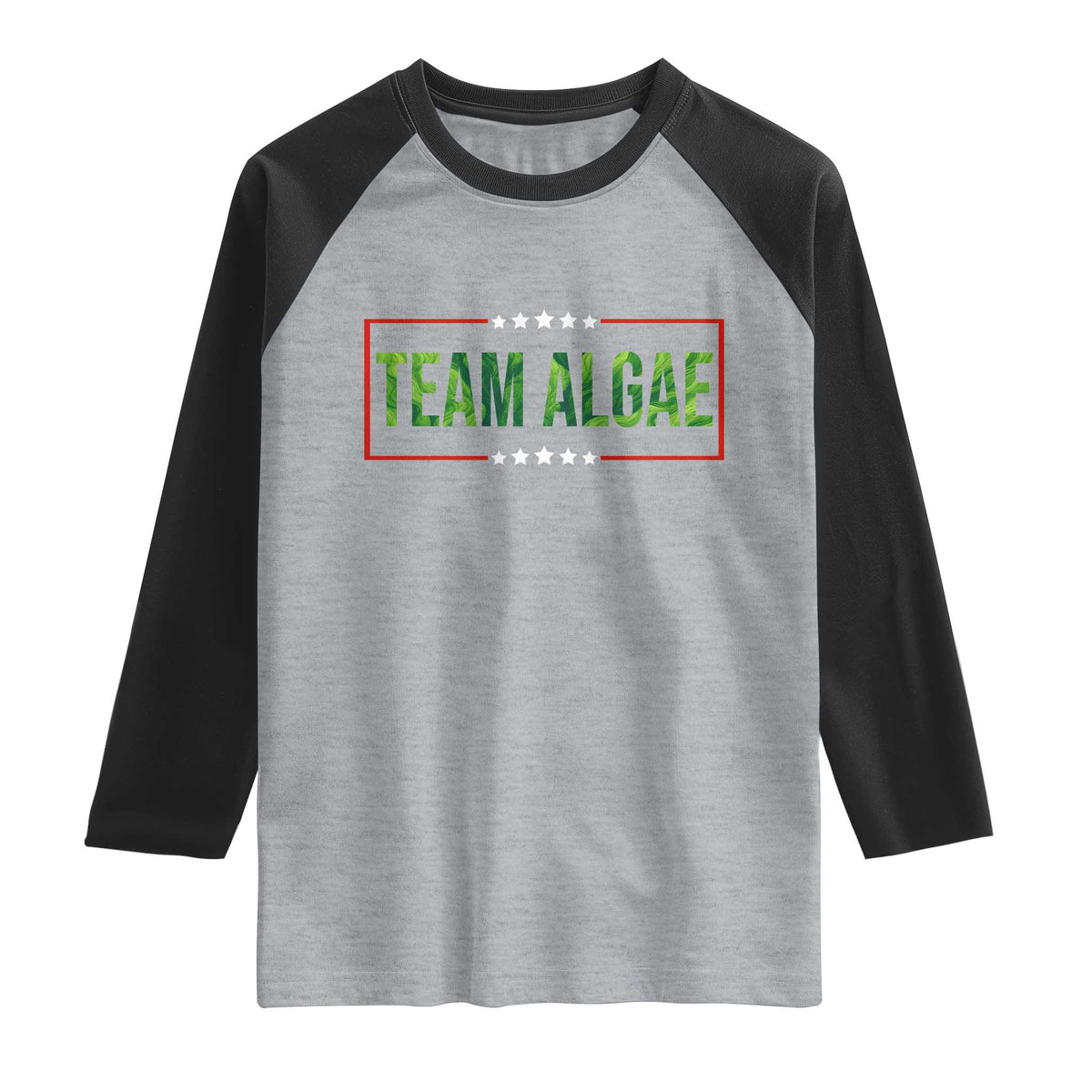 Team Algae Satire Raglan Shirt Funny Lincoln Memorial Reflecting Pool Meme Parody