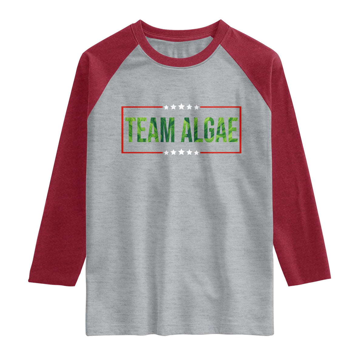 Team Algae Satire Raglan Shirt Funny Lincoln Memorial Reflecting Pool Meme Parody