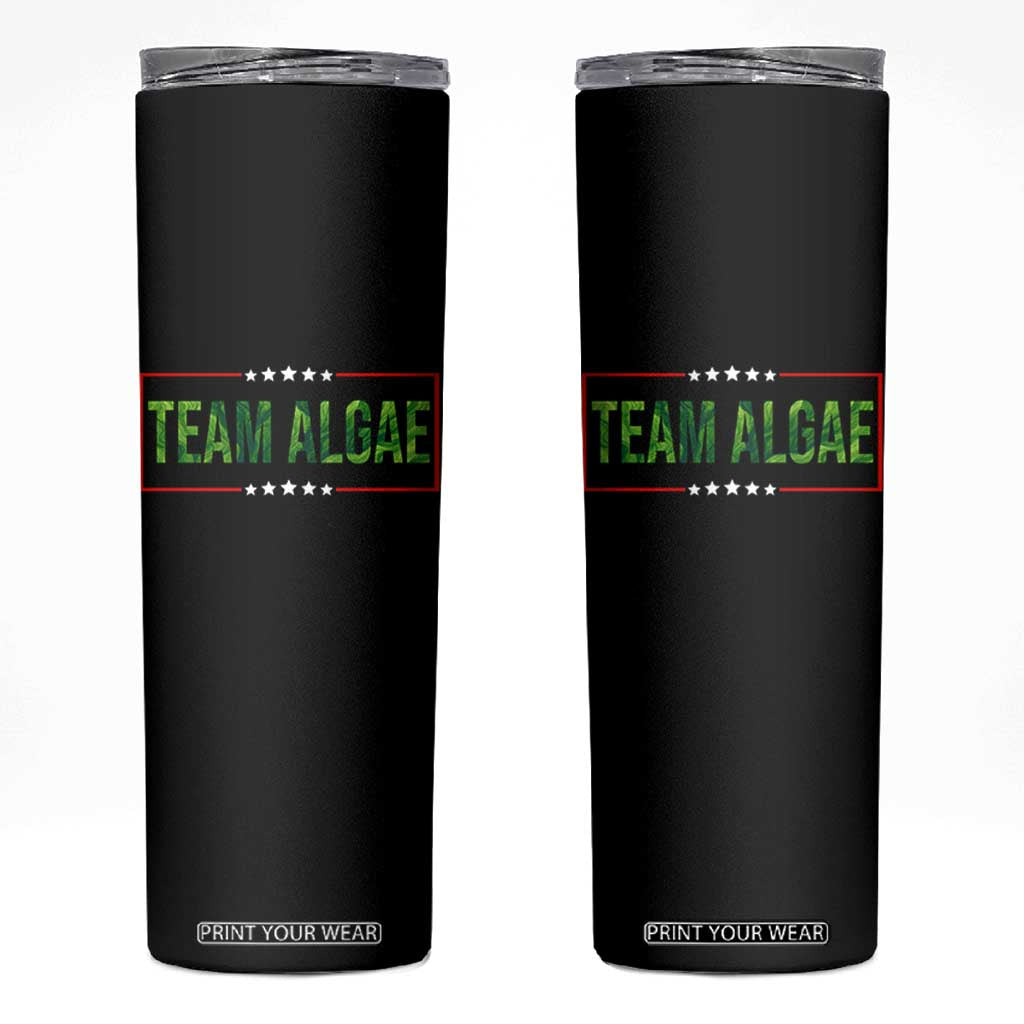 Team Algae Satire Skinny Tumbler Funny Lincoln Memorial Reflecting Pool Meme Parody