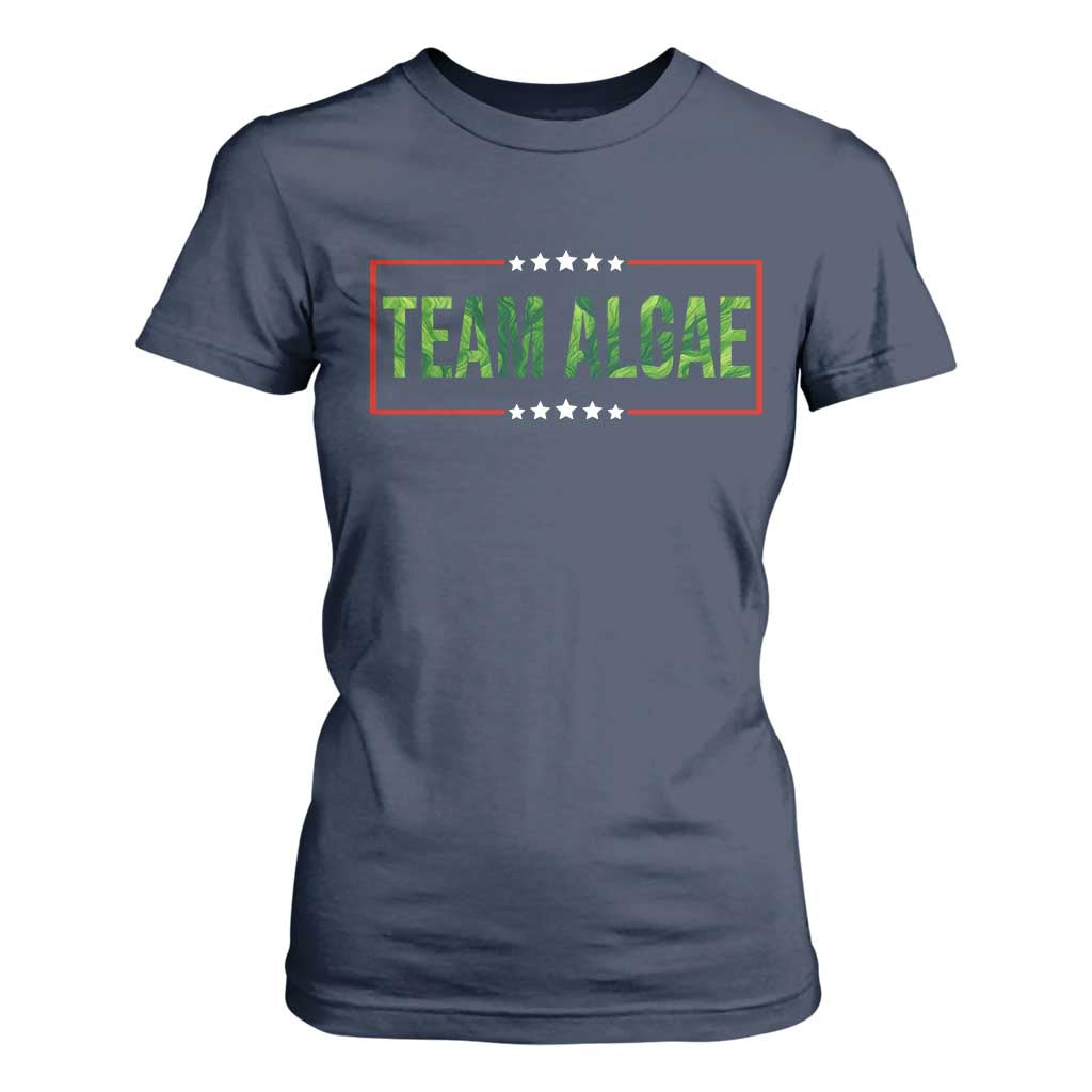 Team Algae Satire T Shirt For Women Funny Lincoln Memorial Reflecting Pool Meme Parody