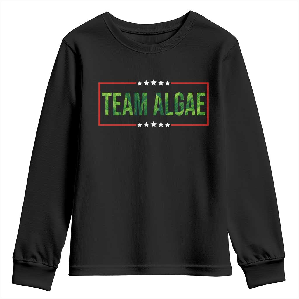 Team Algae Satire Youth Sweatshirt Funny Lincoln Memorial Reflecting Pool Meme Parody