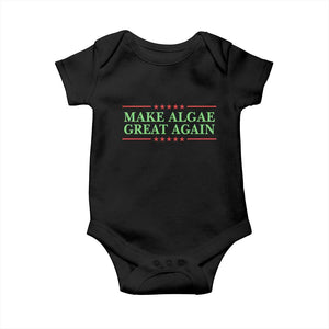 Make Algae Great Again Retro Baby Onesie Funny Lincoln Memorial Reflecting Pool Parody Meme