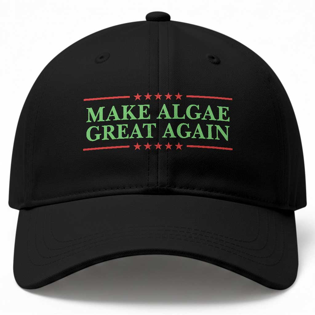 Make Algae Great Again Retro Baseball Cap Funny Lincoln Memorial Reflecting Pool Parody Meme