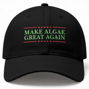 Make Algae Great Again Retro Baseball Cap Funny Lincoln Memorial Reflecting Pool Parody Meme
