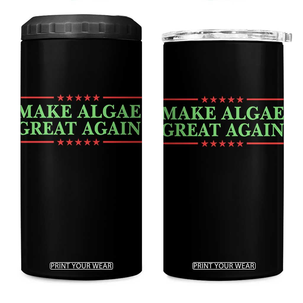Make Algae Great Again Retro 4 in 1 Can Cooler Tumbler Funny Lincoln Memorial Reflecting Pool Parody Meme