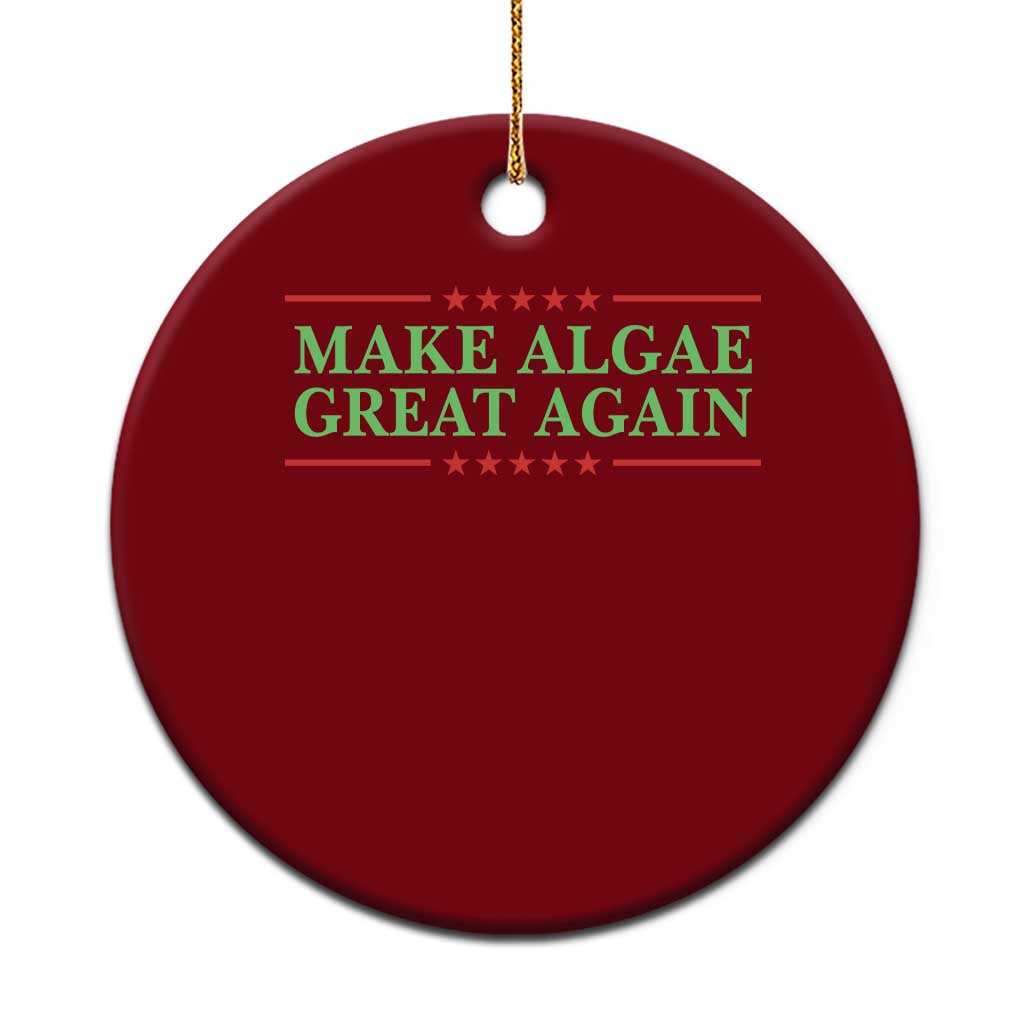 Make Algae Great Again Retro Ceramic Ornament Funny Lincoln Memorial Reflecting Pool Parody Meme