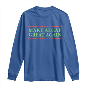 Make Algae Great Again Retro Long Sleeve Shirt Funny Lincoln Memorial Reflecting Pool Parody Meme