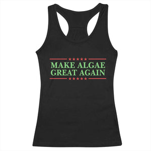 Make Algae Great Again Retro Racerback Tank Top Funny Lincoln Memorial Reflecting Pool Parody Meme