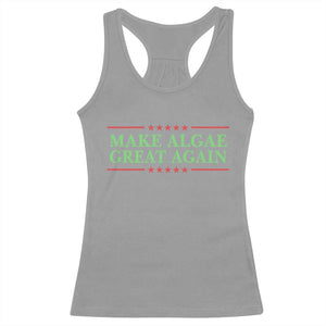 Make Algae Great Again Retro Racerback Tank Top Funny Lincoln Memorial Reflecting Pool Parody Meme