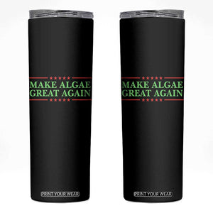 Make Algae Great Again Retro Skinny Tumbler Funny Lincoln Memorial Reflecting Pool Parody Meme