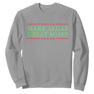Make Algae Great Again Retro Sweatshirt Funny Lincoln Memorial Reflecting Pool Parody Meme