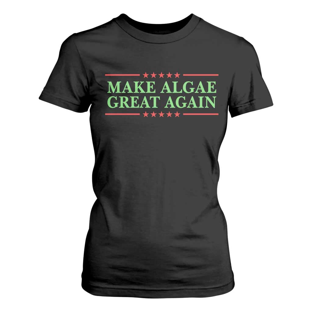 Make Algae Great Again Retro T Shirt For Women Funny Lincoln Memorial Reflecting Pool Parody Meme