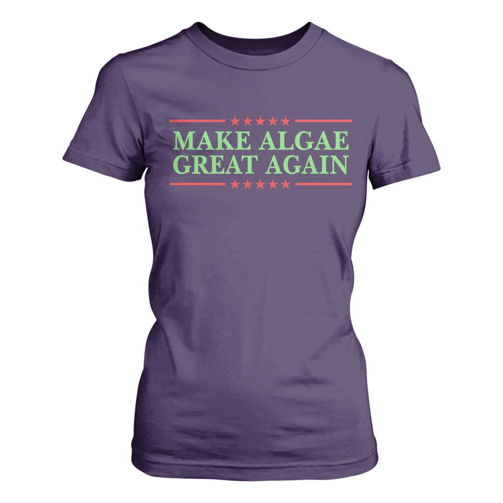 Make Algae Great Again Retro T Shirt For Women Funny Lincoln Memorial Reflecting Pool Parody Meme