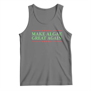 Make Algae Great Again Retro Tank Top Funny Lincoln Memorial Reflecting Pool Parody Meme