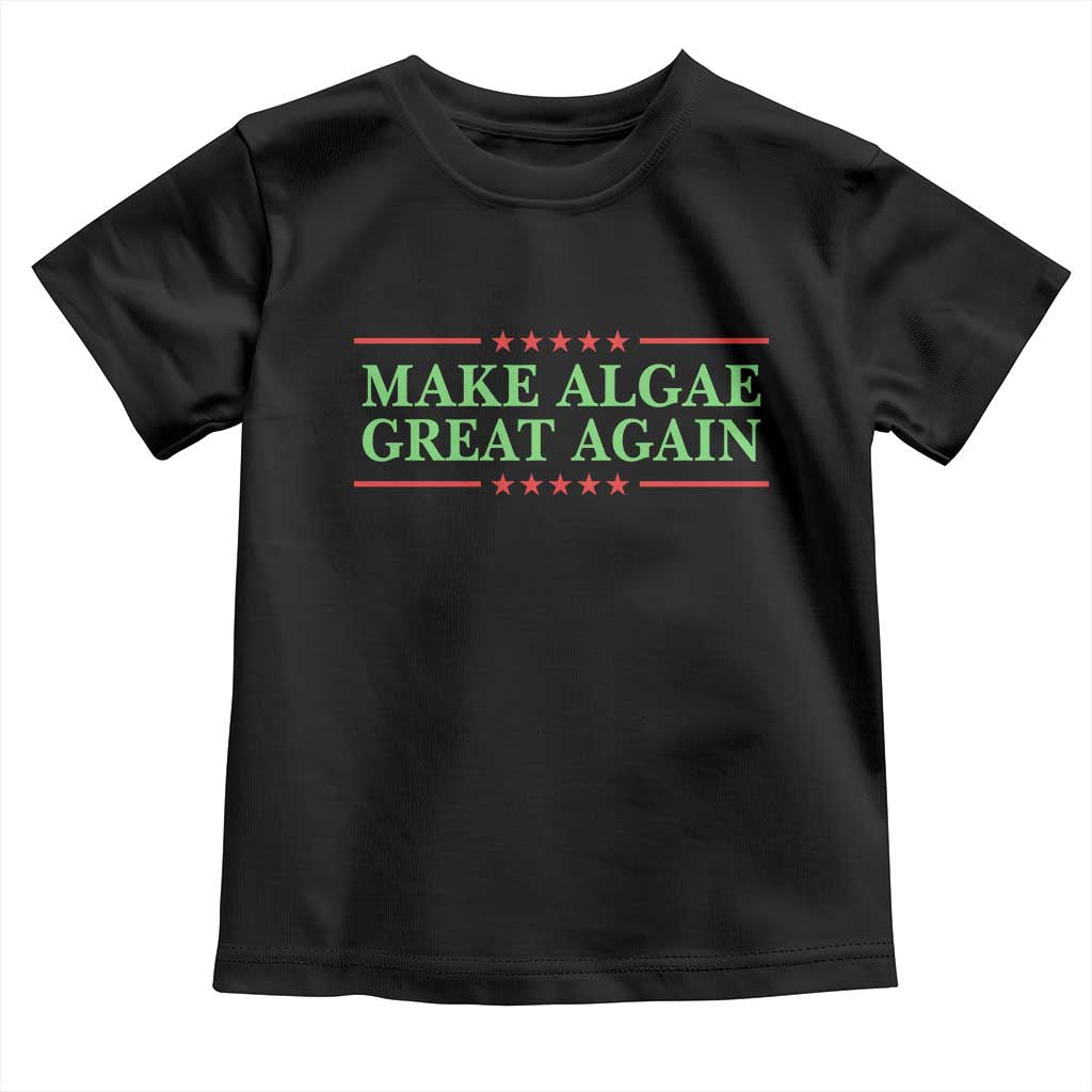 Make Algae Great Again Retro Toddler T Shirt Funny Lincoln Memorial Reflecting Pool Parody Meme TS02 Black Print Your Wear