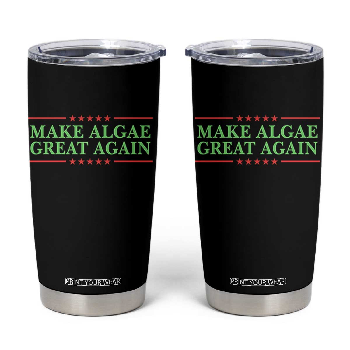 Make Algae Great Again Retro Tumbler Cup Funny Lincoln Memorial Reflecting Pool Parody Meme